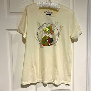 Moomin Cream Short Sleeve Tee new with tag